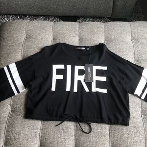 Xsmall FIRE crop top by Gabrielle Union